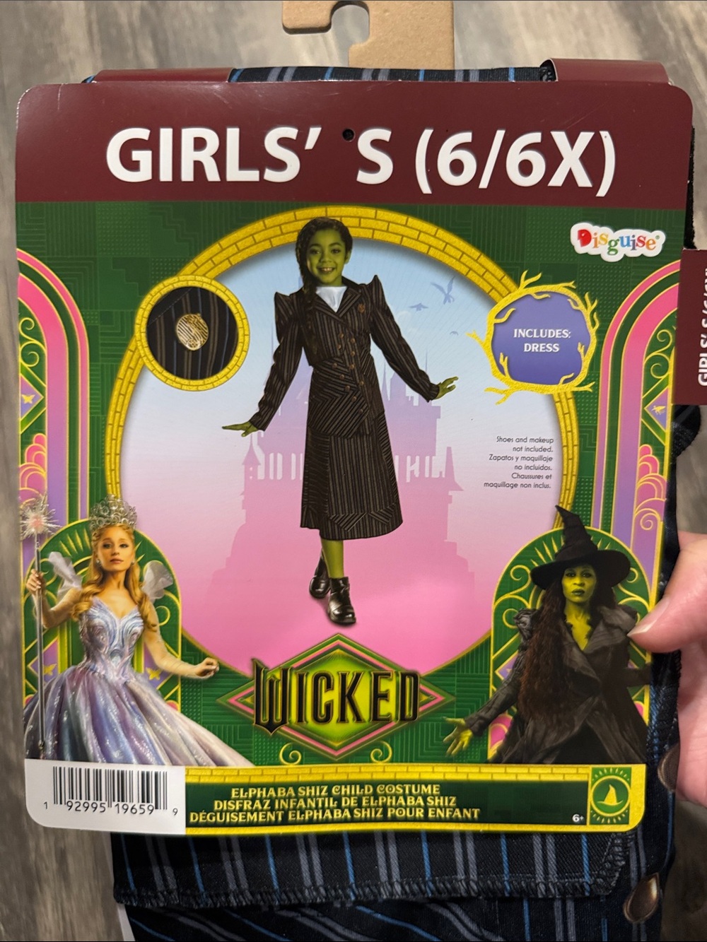 Wicked Elphaba Shiz Child Costume Halloween Costume